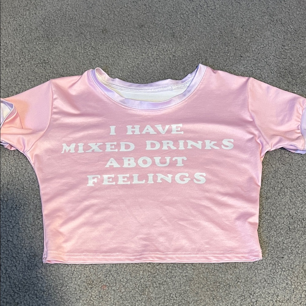 Pink Shirt with Fun Slogan